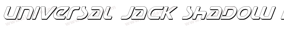 Universal Jack Shadow Italic字体转换